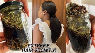 The Most Potent Hair Growth Oil😱 Do Not Wash It Out for Extreme Hair Growth [upl. by Einahteb993]