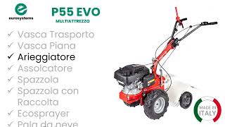 Multiattrezzo Eurosystems mod P55 EVO Multifunzione MADE IN ITALY che può montare vari accessori [upl. by Hairej]