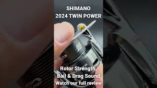 SHIMANO 2024 TWIN POWER Rotor Strength Bail amp Drag Sound [upl. by Sabina]