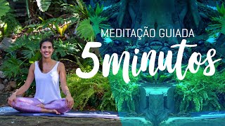 MEDITAÇÃO GUIADA 5 MINUTOS  RÁPIDO E EFICAZ BOM DEMAIS [upl. by Hasen463]