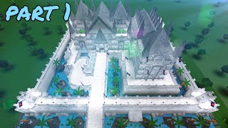 Bloxburg Sea Castle Speedbuild Part 17 [upl. by Lledner265]