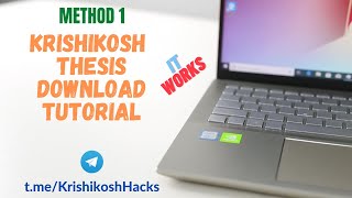 How to download thesis from Krishikosh  Tutorial 1 [upl. by Engamrahc]