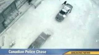 Canadian police chase  funny [upl. by Ahtnahc]