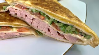 Tortilla wrap recipe  homemade  Easy chicken wrap😋 [upl. by Bakeman]