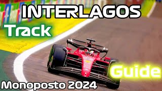 interlagos F1 track Guide brazilgp By jarnoopmeer in monoposto  f124 [upl. by Burrow]