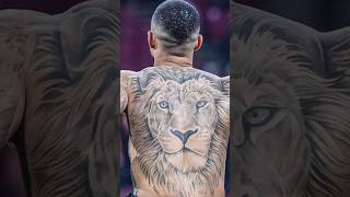 Back side footballer tattoo 🗿 football tattoo footballshorts footballplayer ronaldo shortsfeed [upl. by Arlie]