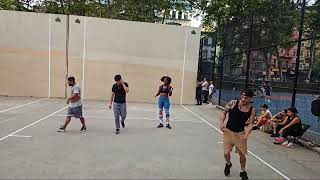 Grand Street Pk  Shena amp Cristian vs Mike amp Patrick  Doubles Handball Filmed By Shena 7262024 [upl. by Romilda537]