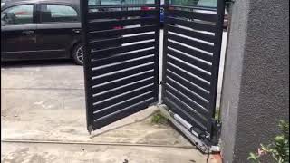 Trackless Folding Gates Malaysia  Autogate Malaysia  UNIGATE [upl. by Inaluiak]