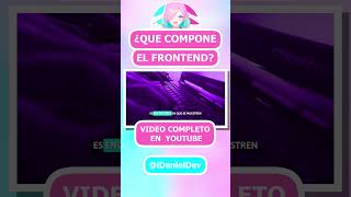 ¿Que COMPONE al FRONTEND programacion frontend htmlcss [upl. by Gusta]
