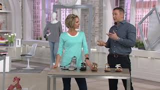 Vionic Leather MultiStrap Sandals  Hailey on QVC [upl. by Reave]