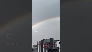 Rainbow over leppington skies sydney rainbow rainbows colours skies rains australia [upl. by Aiksas853]