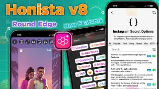 Honista v8 😍 New 30 Features amp Settings  Honista Remention Story Sound Problem  Honista Instagram [upl. by Connel408]