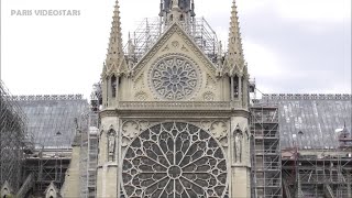 Chantier de la Cathédrale Notre Dame de Paris  Retour de la Toiture en plomb  8 juillet 2024 [upl. by Ennaej]