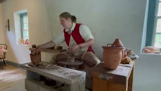 Hannah Browning demonstrates the art of pottery at Historic Bethabara [upl. by Sammons620]