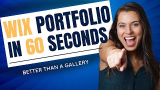 Wix Portfolio in 60 seconds [upl. by Ahsiemak]