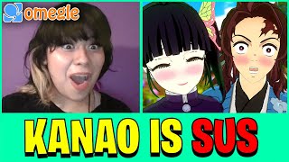 Omegle but Tanjiro and Kanao are EXTREMELY SUS VRChat VR [upl. by Eittap]