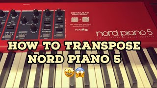 NORD PIANO 5 engtinge kan transpose ang [upl. by Notnert]