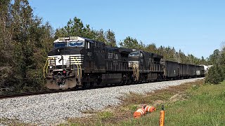 Norfolk Southern 191 Leaves Augusta Through Nixon Yard Featuring Horn Show and Mixed Manifest [upl. by Fevre396]