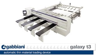 Gabbiani Galaxy t3  automatic thin material loading device [upl. by Eiggem297]