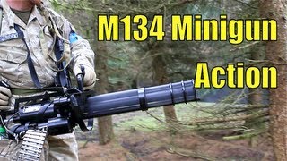 M134 Minigun Airsoft At Section8 Scotland [upl. by Mieka]