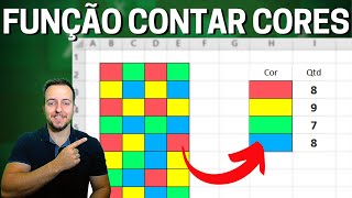 Como Contar Cores no Excel  Função ContarCores  Contar Células Coloridas [upl. by Sylera453]