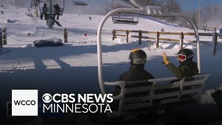 Minnesotans taking advantage of cold weather at Buck Hill [upl. by Inamik]