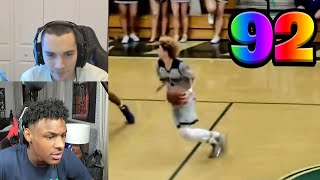 Adin amp Bronny React to LaMelo Ball 92 Point Game FULL HIGHLIGHTS [upl. by Younger]