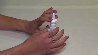 How to Open No drip Nasal Spray Dust Cap [upl. by Retluoc318]