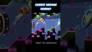 EASIEST MEDIUM DEMON IN GEOMETRY DASH geometrydash shorts gaming [upl. by Macfadyn]