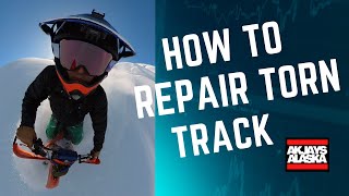 How to repair a torn or stabbed snow track [upl. by Peterus]