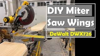 Simple Miter Saw Stand Wings Build  How to Make a Miter Saw Stand [upl. by Nirol105]