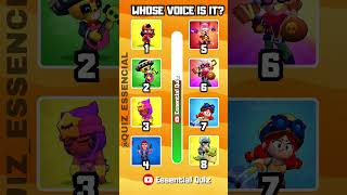 GUESS THE BRAWLER BY VOICE🔊 BRAWL STARS QUIZ  GUESS THE VOICE QUIZ [upl. by Chard]