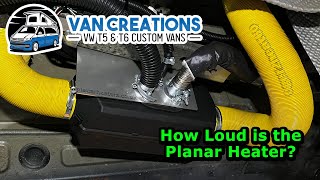 How Loud Is The Planar Diesel Heater VW Transporter T5 amp T6 [upl. by Eimat213]