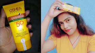 Oshea herbals uvshield Spf 50 sun block cream Review [upl. by Cherie487]