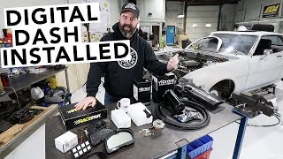 Mounting the Digital Dash  Catch Cans Galore RA24 Toyota Celica Project [upl. by Nnyletak220]