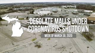 Desolate Michigan shopping malls under coronavirus shutdown [upl. by Efthim229]