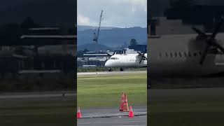 Air nz q300 landing in Tauranga airport from Christchurch aviationclipz [upl. by Lesoj]