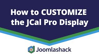 How to Customize the JCal Pro Display [upl. by Ikcim384]