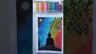 ആദ്യമായി Oil Pastel Painting ചെയ്തു🙈☺️ARCHANA DEV shorts trending archanadev [upl. by Eilyab]