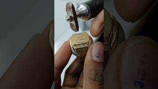 Gold ring horizontal design making video jewelry amirulhoque gold ring shortvideo viral reels [upl. by Shulman]