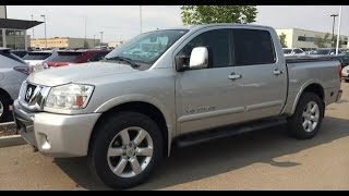 Pre Owned Silver on Black 2009 Nissan Titan 4WD Crew Cab SWB LE Walk Around  Nisku Leduc Alberta [upl. by Enylcaj882]