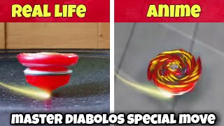 master diabolos special move in real life vs anime  best special move ever [upl. by Guntar88]