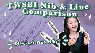 TWSBI Fountain Pen Nib amp Line Comparison [upl. by Adnihc693]