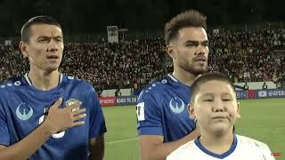 National Anthem of Kyrgyzstan and Uzbekistan 2026 FIFA World Cup Asian Qualifiers🇰🇬🇺🇿 [upl. by Gaudette357]