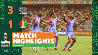 HIGHLIGHTS  DR Congo 🆚 Guinea  TotalEnergiesAFCON2023  Quarter Finals [upl. by Lavelle]