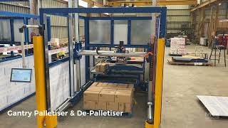 MHM Gantry Palletiser and DePalletiser [upl. by Colpin]