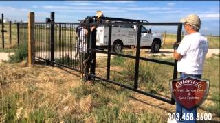 Denver Cantilever Driveway Gate Installation [upl. by Emalee247]