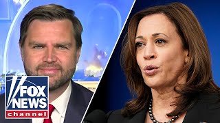 JD Vance slams media for giving Harris a threeweek love fest [upl. by Ahtenak]