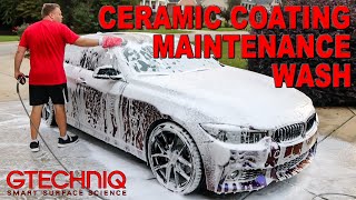 HOW TO MAINTENANCE WASH A CERAMIC COATING  GTECHNIQ  CAR WASH TIPS [upl. by Desirea]