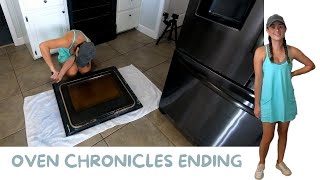 Easy Oven Door Glass Replacement  Repair and Replace Frigidaire [upl. by Ranita]